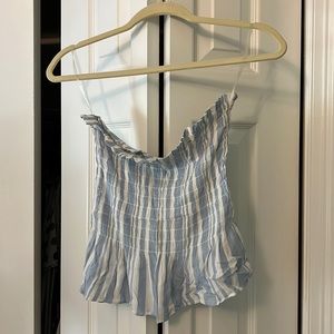 American Eagle cropped strapless halter top. Never worn